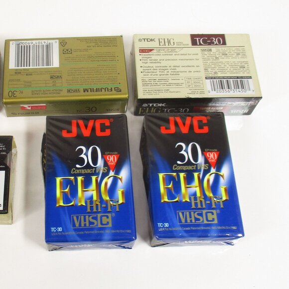 6 VHS-C TC-30 Camcorder Blank Video Cassette Tapes NEW SEALED - Picture 4 of 8